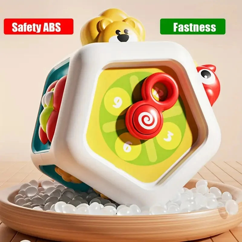 Baby Busy Board Cube Montessori Sensory Activity Toy Fine Motor Skills