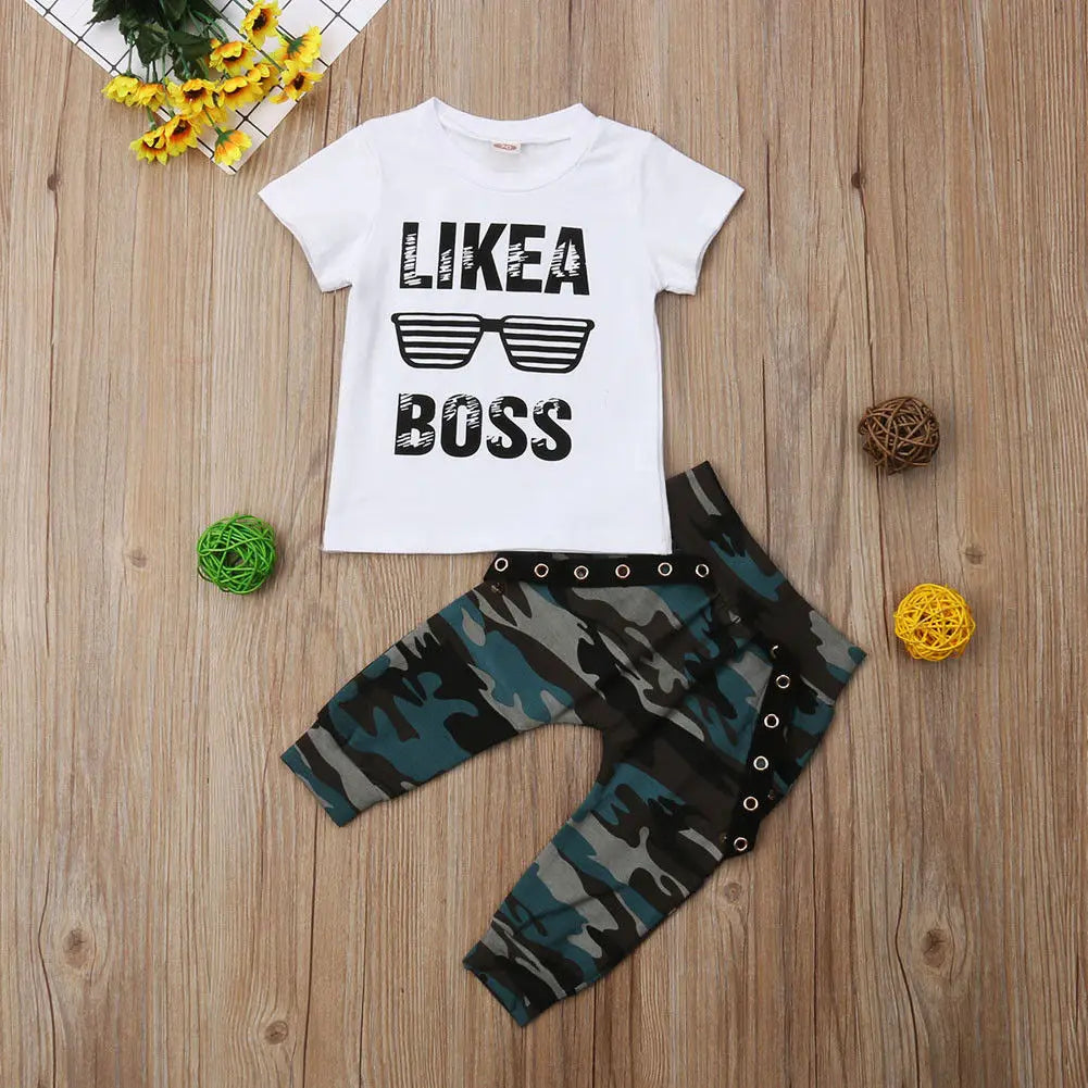 Baby Boys Clothes Set T-Shirt+Pants 0-3Y