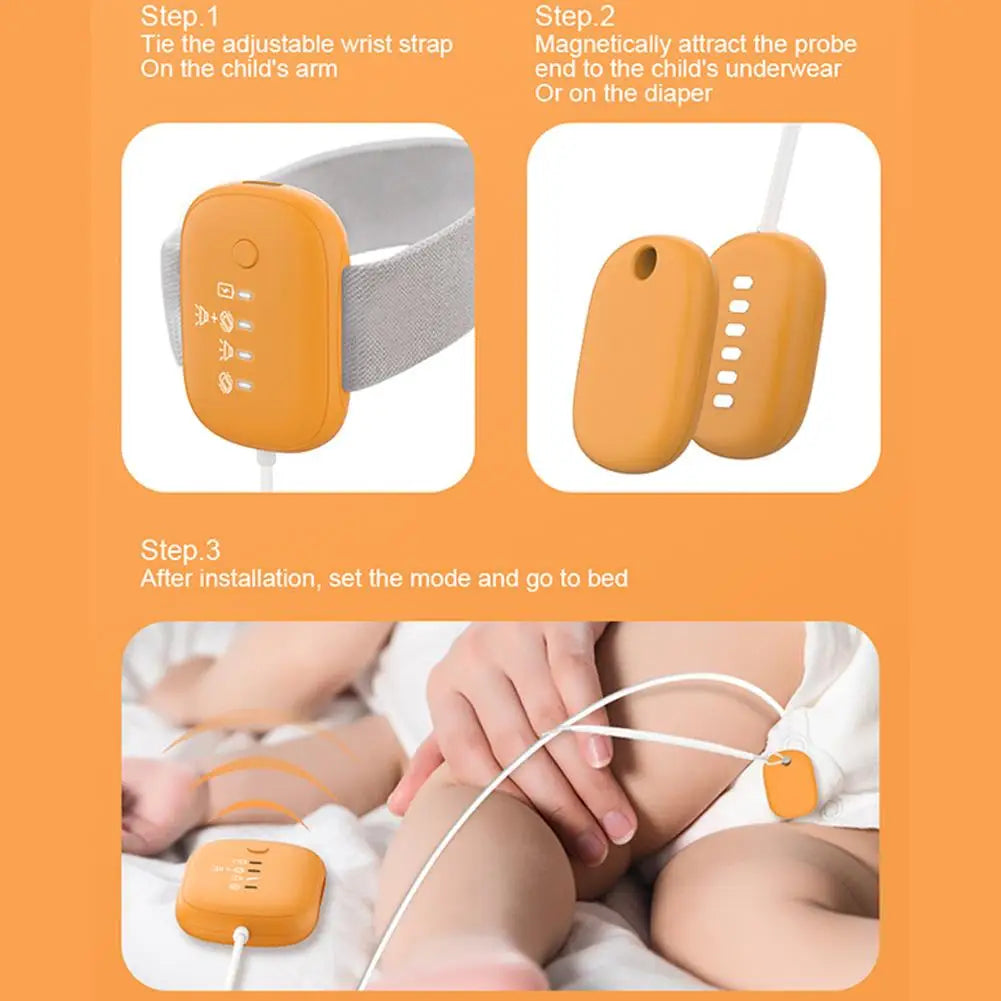 Baby Bedwetting Alarm with Vibration & Sound 3 Modes Potty Training Tool