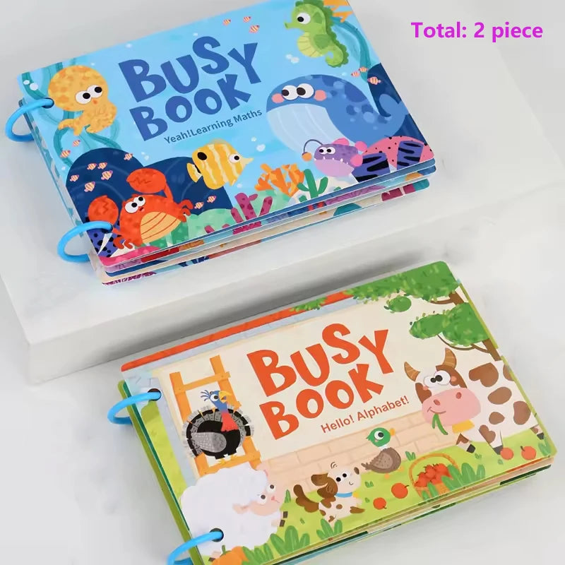 Montessori Baby Busy Book Early Learning Educational Toy