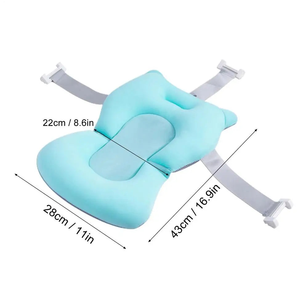 Newborn Bath Cushion Foldable Adjustable Bathtub Mat Baby Bath Accessories