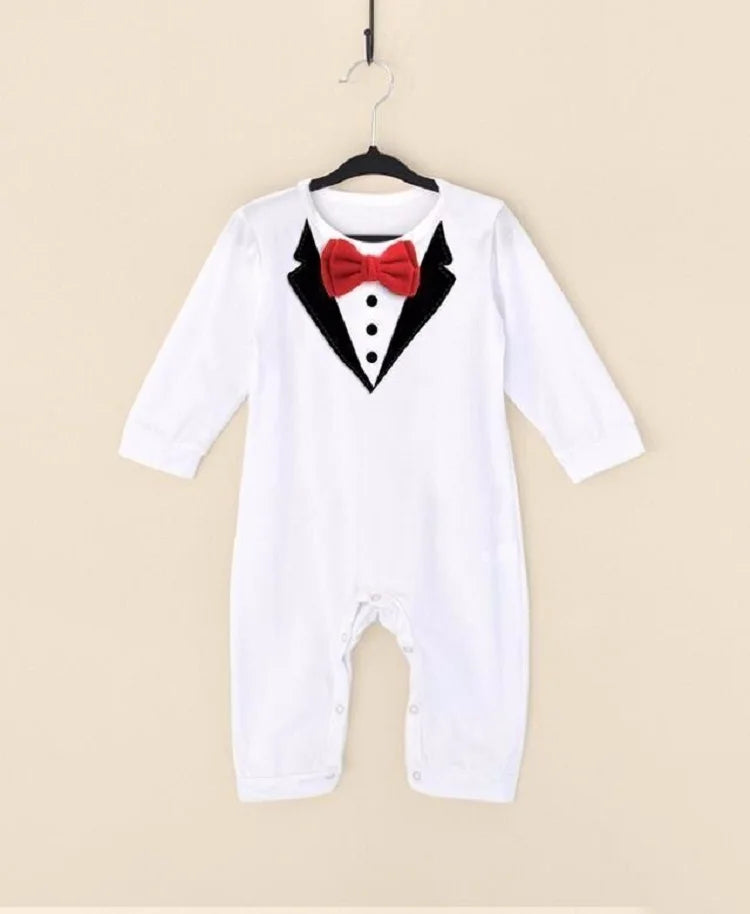 Baby Boy Cotton Formal Romper Spring Autumn 0-24M