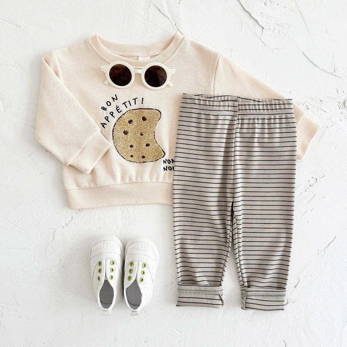 Baby Boys Cartoon Sweatshirt Pants Set Autumn Winter