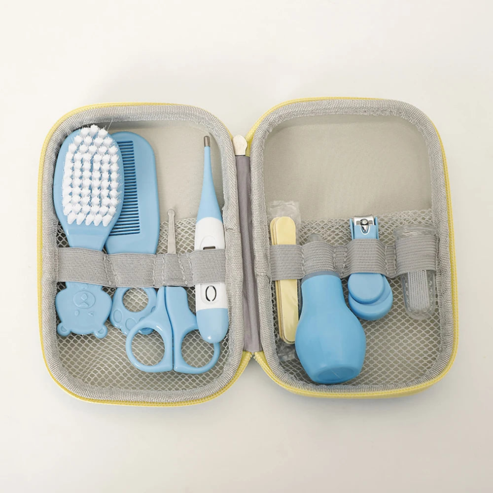 8PCS Baby Care Kit Portable Hygiene Grooming Set with EVA Box