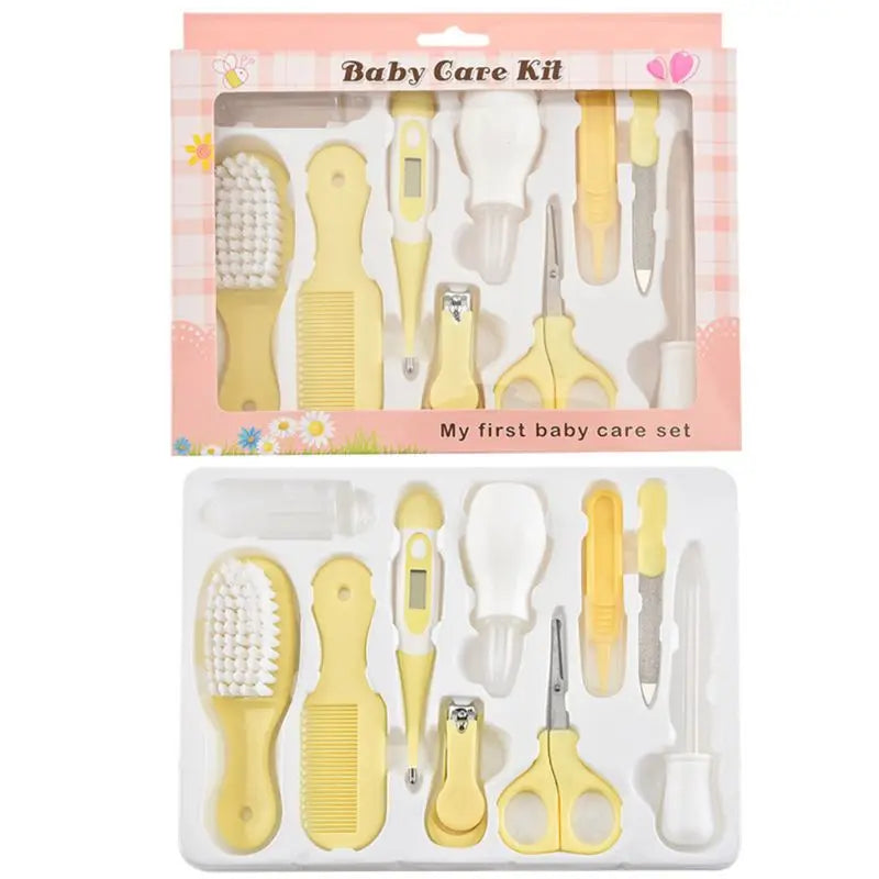 10PCS Baby Health Care Kit Nail Hair Thermometer Grooming Essentials