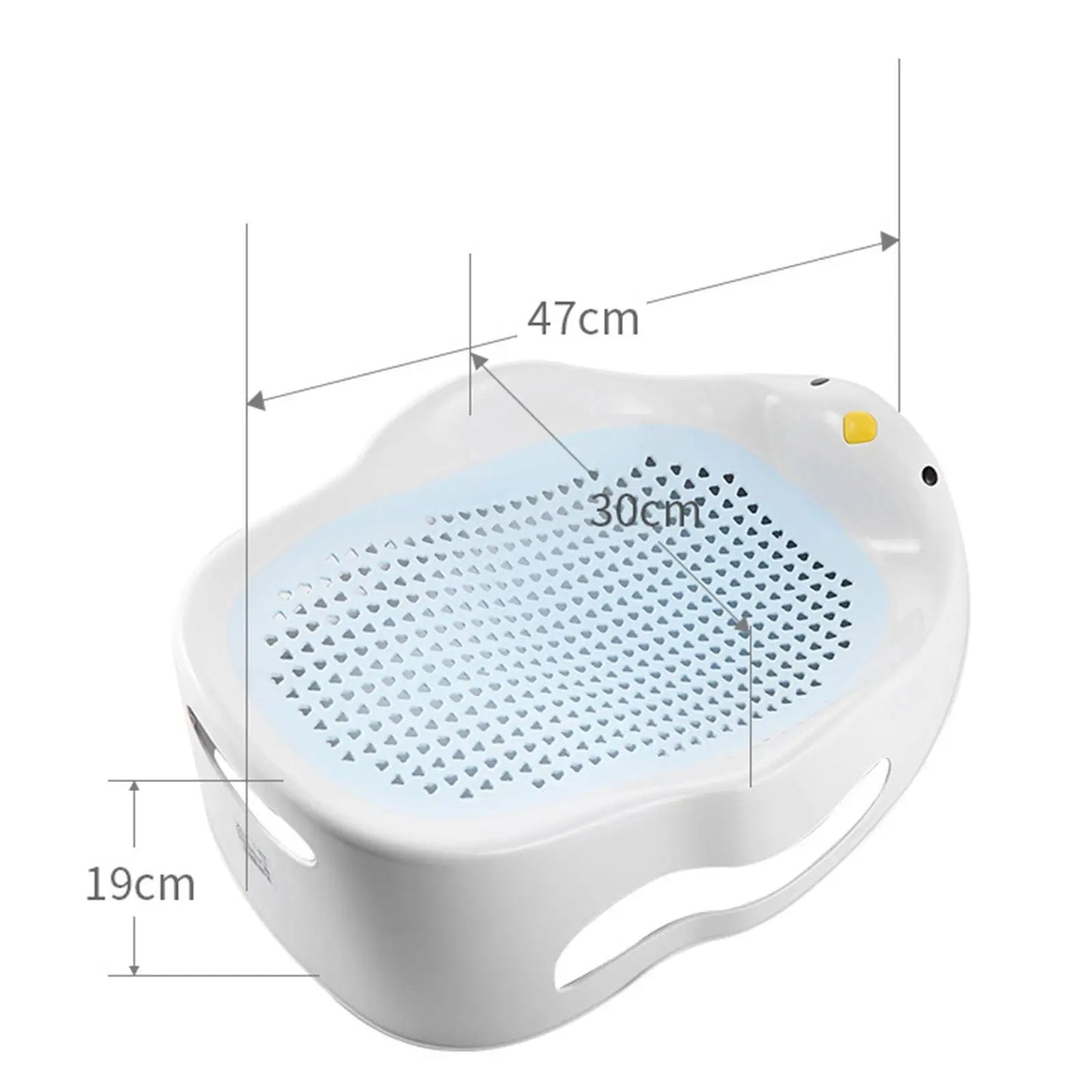 Baby Bath Support Portable Soft Non-Slip Lounger 0-6 Months Blue