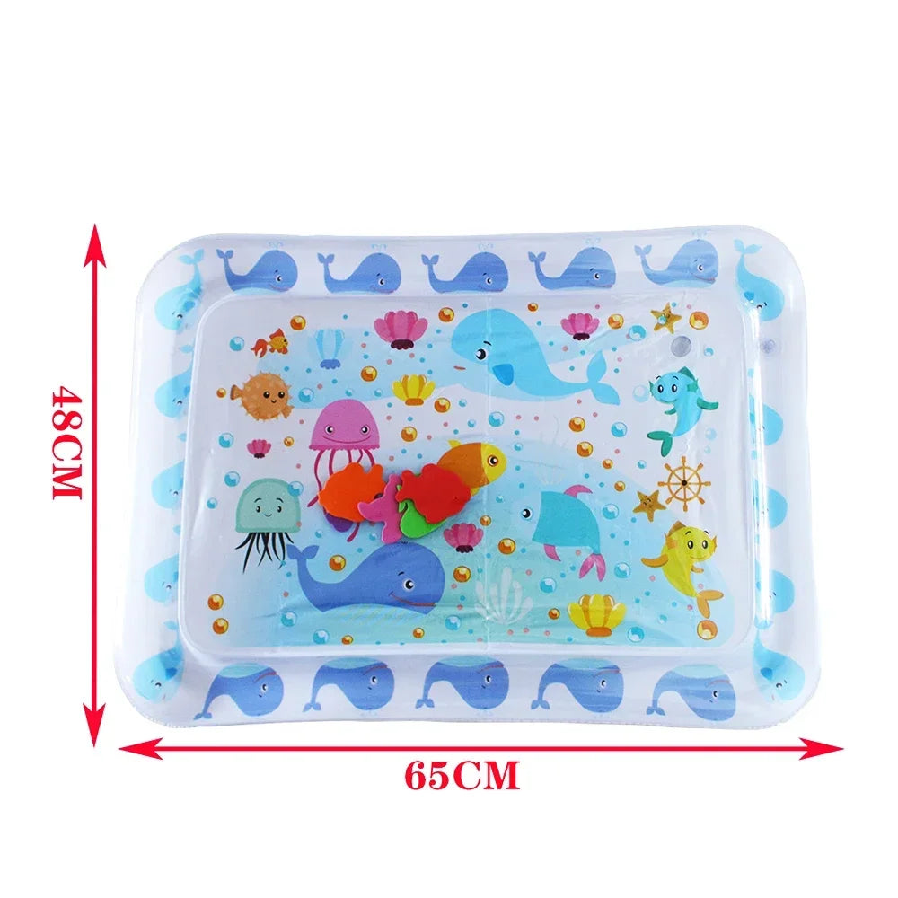 Baby Tummy Time Water Play Mat Inflatable Activity Pad