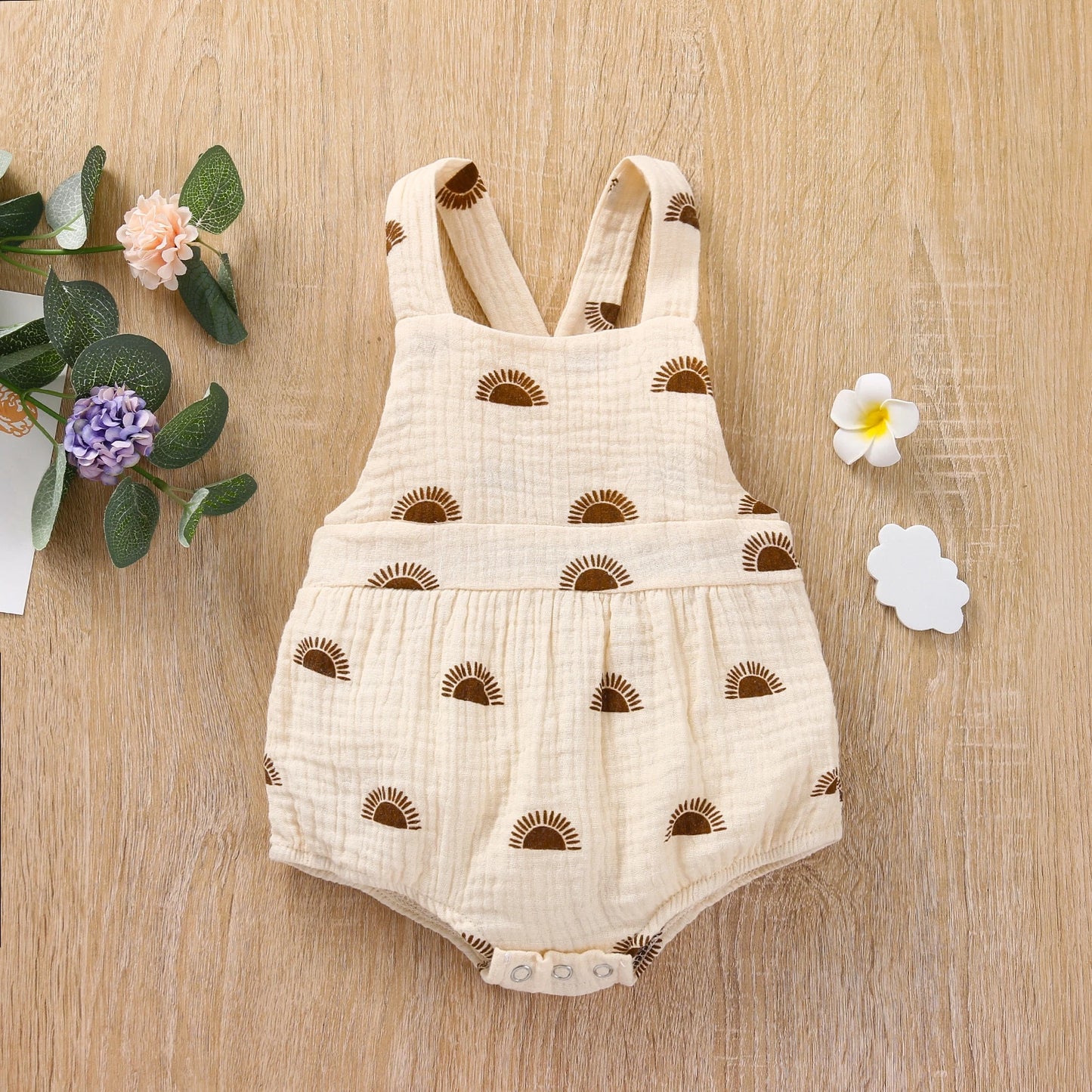 Baby Summer Romper Suspender Jumpsuit 0-24M