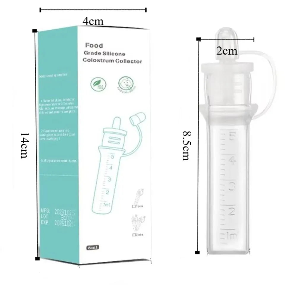 Reusable Colostrum Collector 6ml Food Safe Breast Milk Collection Baby Essentials