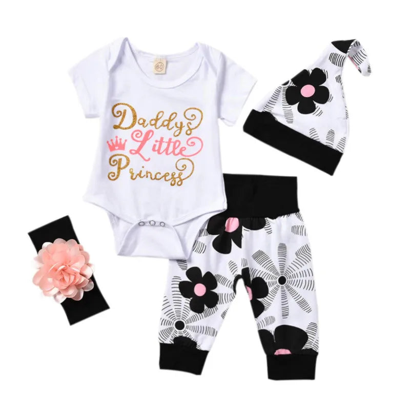 Newborn Baby Girl Autumn Winter 2PCS Clothing Set 0-18M