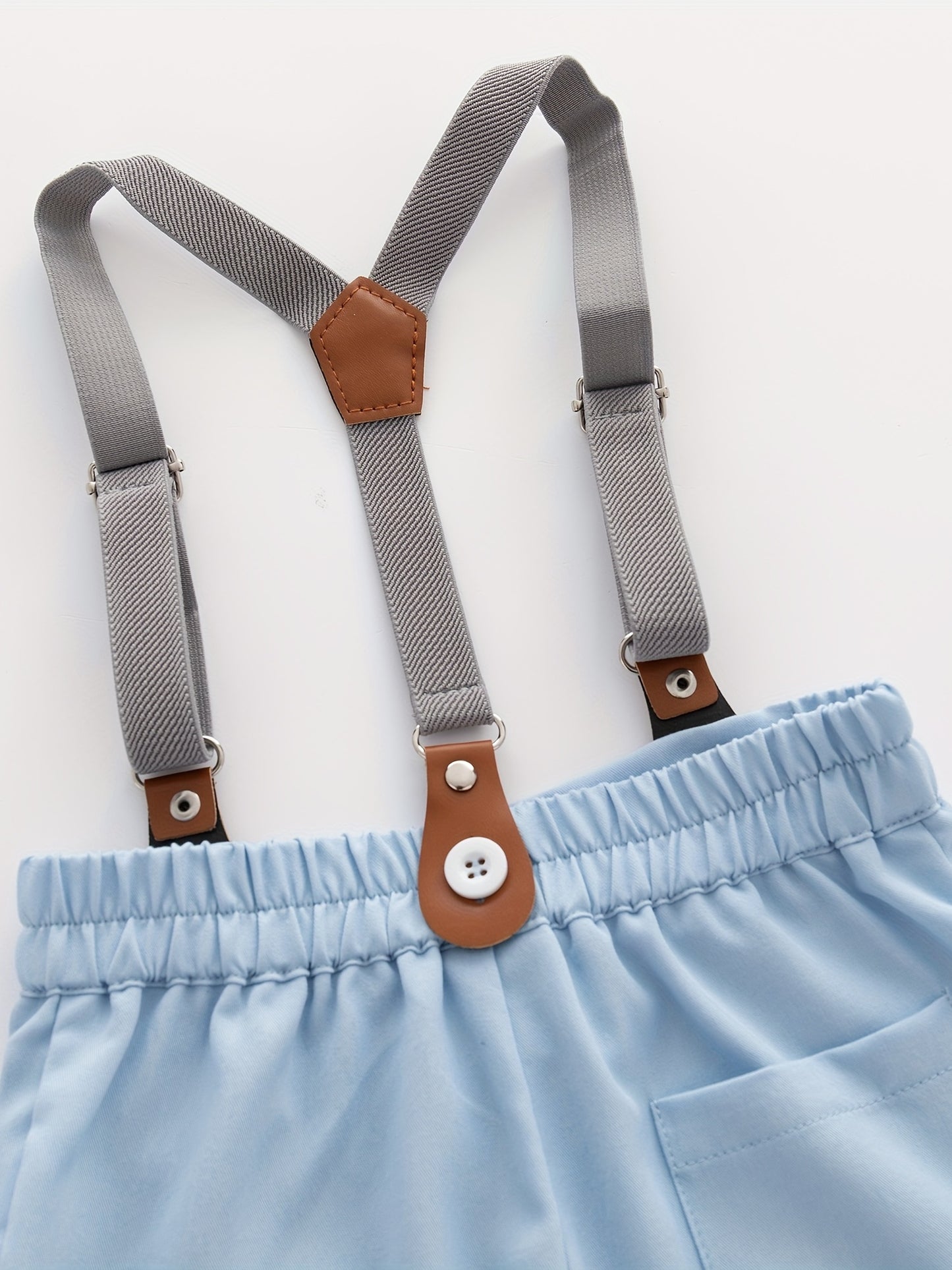 Baby Boy Stylish Suspender Outfit Two-Piece Gentlemen Set