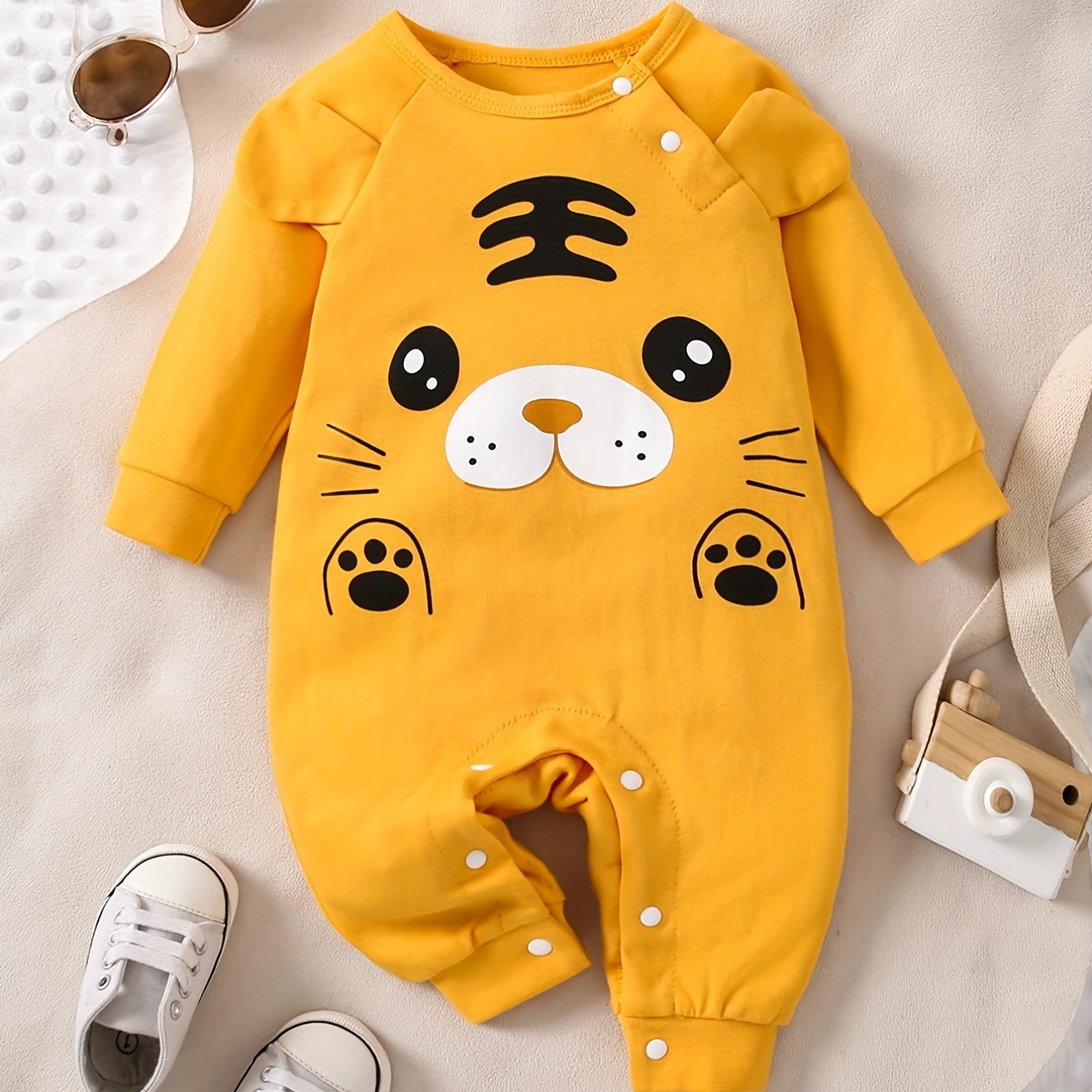 Animal Shape Long Sleeve Romper Cotton Baby Jumpsuit