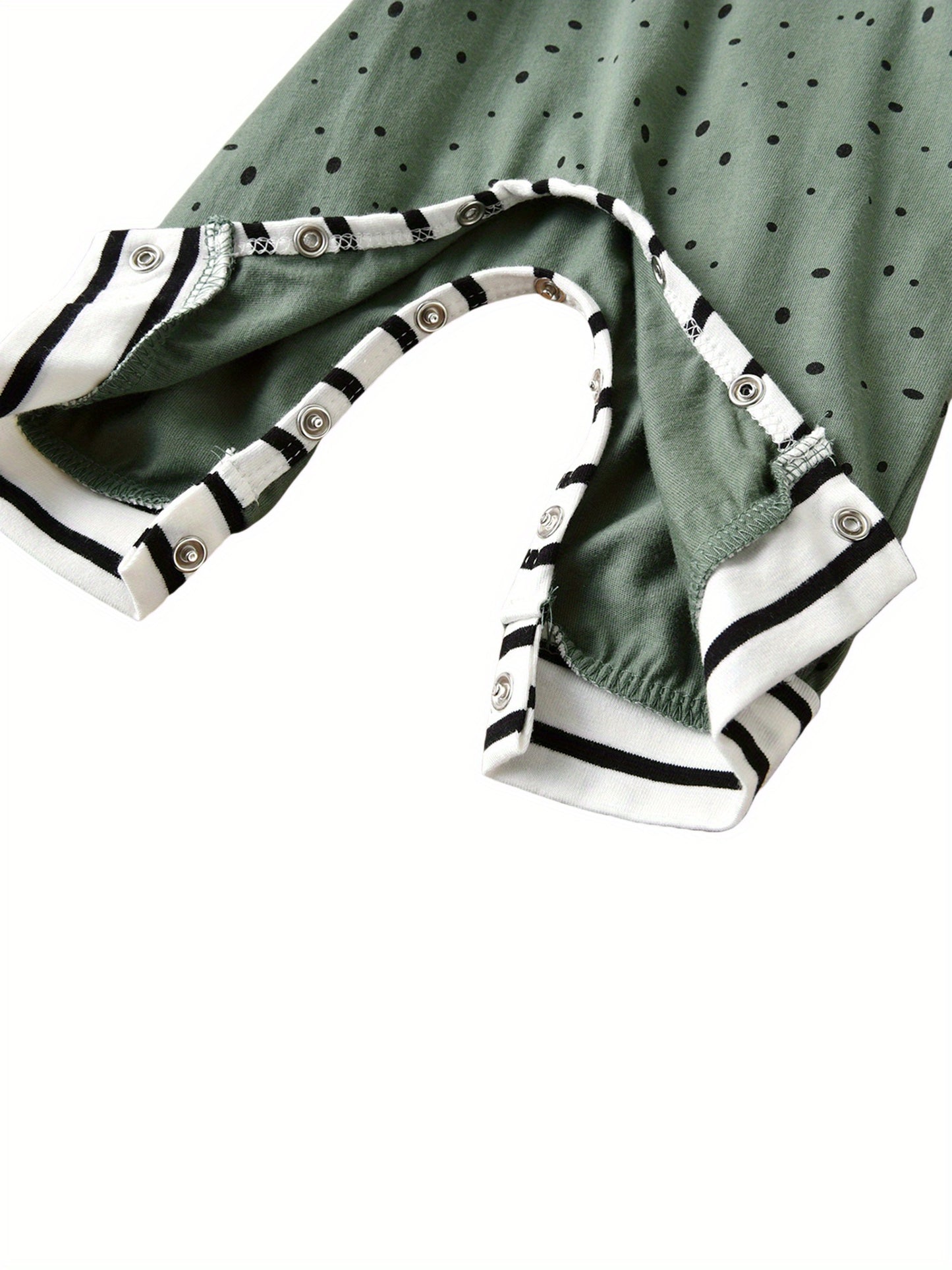 Baby Bear-Themed Cotton Romper Hooded Jumpsuit Long Sleeve Easy-Button Fall/Winter Outfit