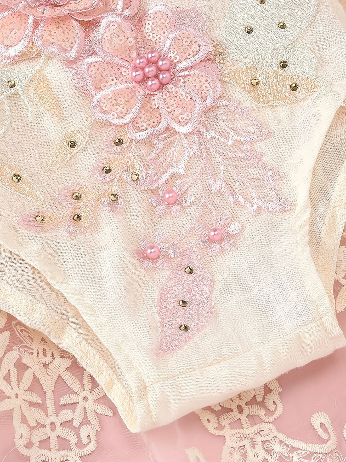 Baby Girl Princess Dress Lace Backless Tutu Bodysuit with Flower Decor