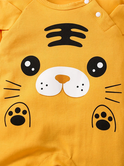 Animal Shape Long Sleeve Romper Cotton Baby Jumpsuit