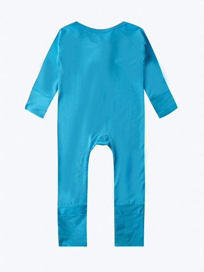 Baby Girl Long Sleeve Cotton Blend Romper Jumpsuit Crew Neck Soft Knit