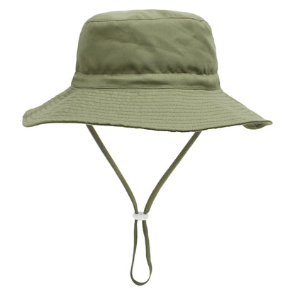 Baby Bucket Hat Solid Color Animal Dinosaur Octopus Print Wide Brim Sunscreen