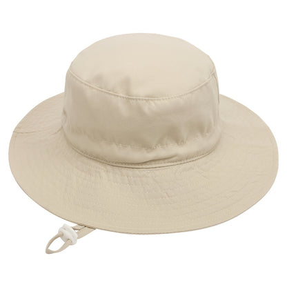 Baby Bucket Hat Solid Color Animal Dinosaur Octopus Print Wide Brim Sunscreen