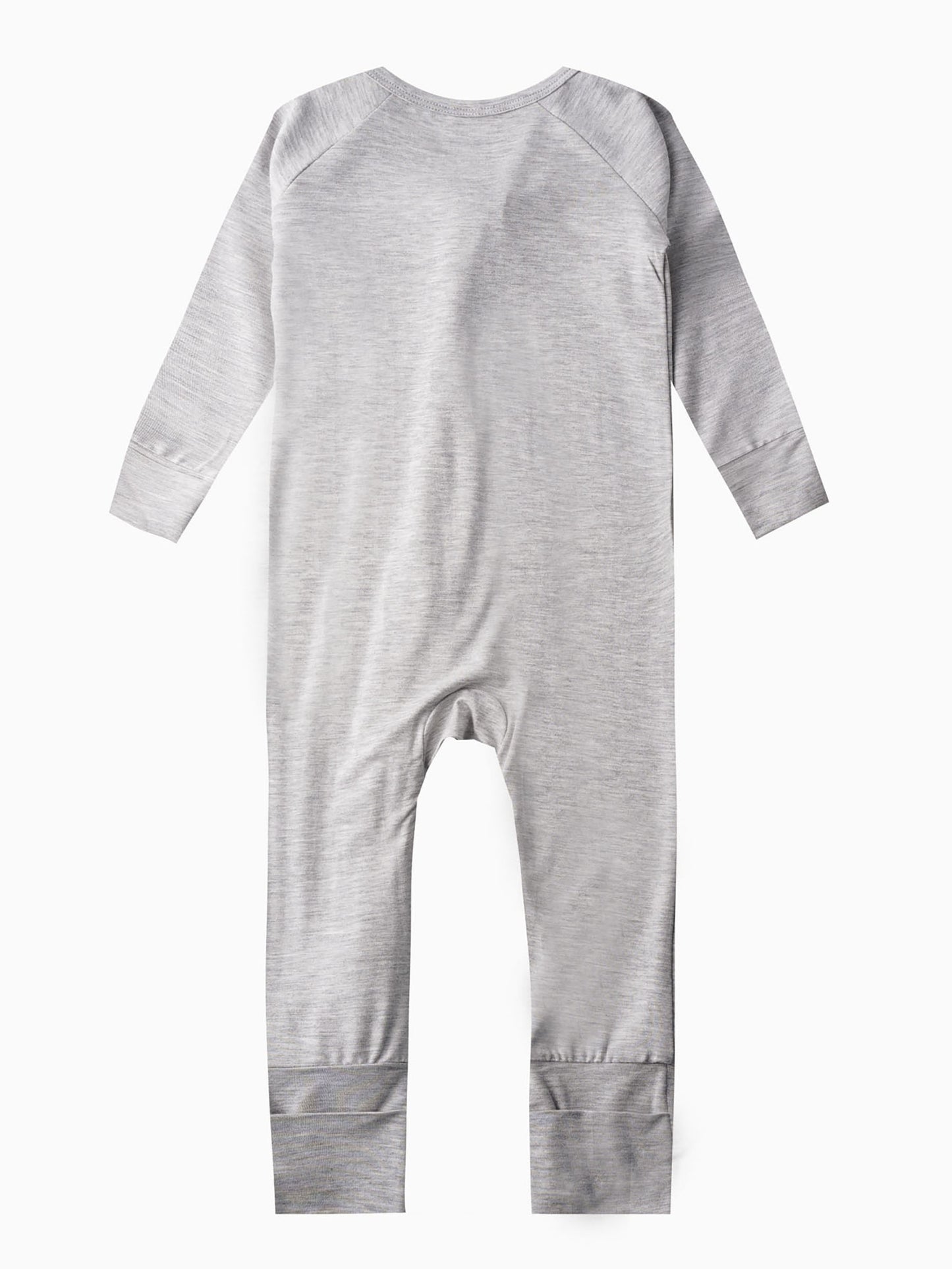 Baby Girl Long Sleeve Cotton Blend Romper Jumpsuit Crew Neck Soft Knit