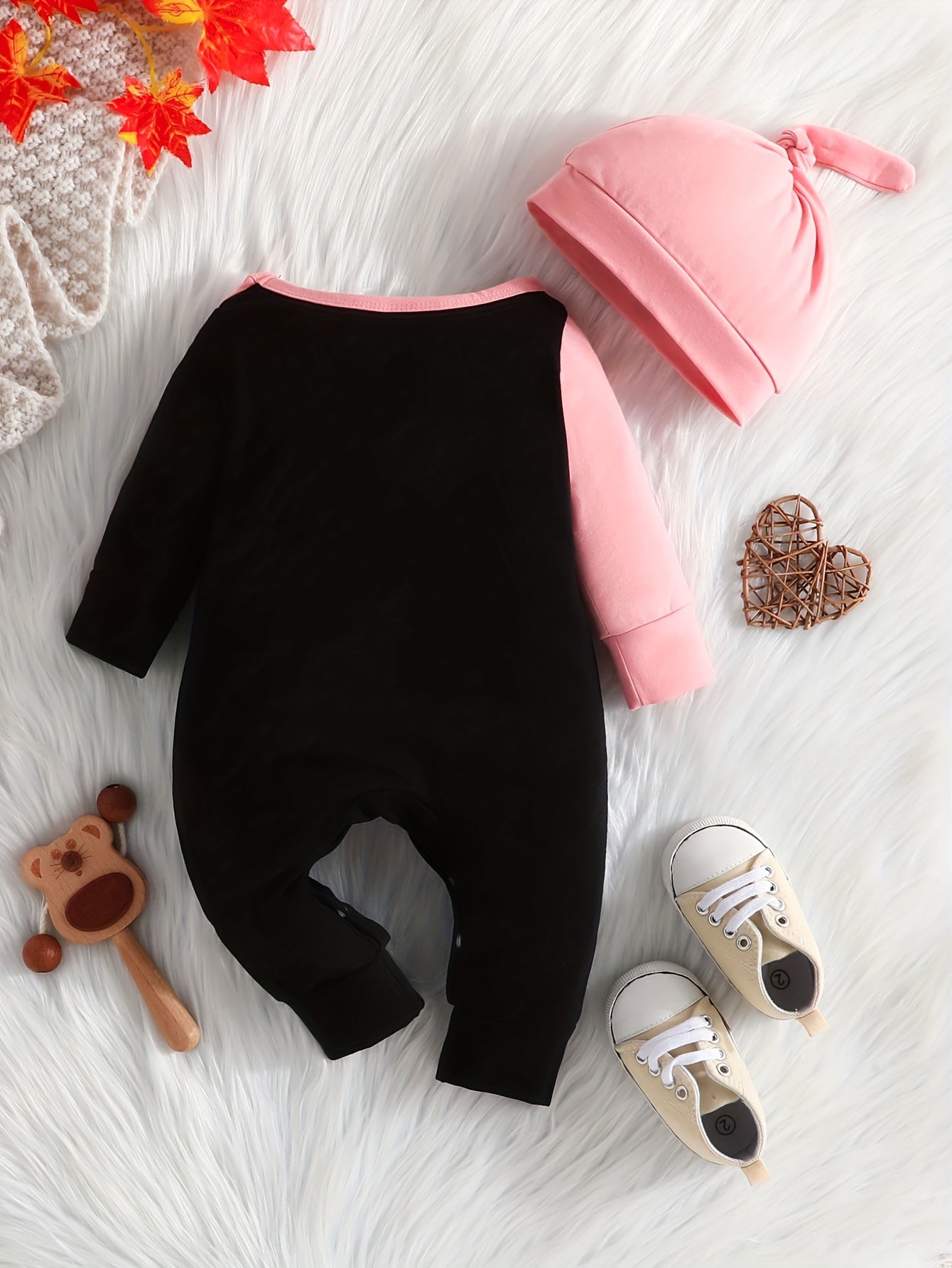 Baby Boy Color Block Hoodie & Trousers Set Daddy & Me Print