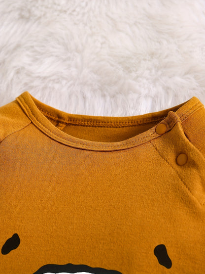 Animal Shape Long Sleeve Romper Cotton Baby Jumpsuit
