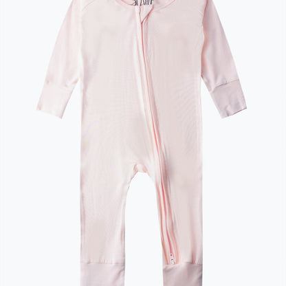 Baby Girl Long Sleeve Cotton Blend Romper Jumpsuit Crew Neck Soft Knit