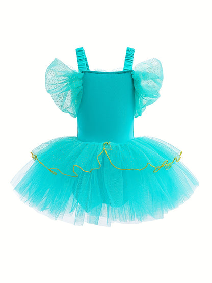 9 Pcs Baby Girl Princess Mesh Cami Onesie Dress & Accessories Halloween Costume Set