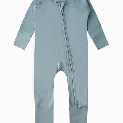 Baby Girl Long Sleeve Cotton Blend Romper Jumpsuit Crew Neck Soft Knit