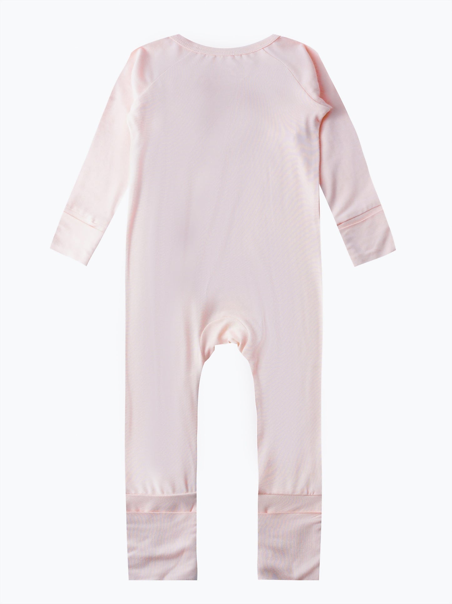 Baby Girl Long Sleeve Cotton Blend Romper Jumpsuit Crew Neck Soft Knit