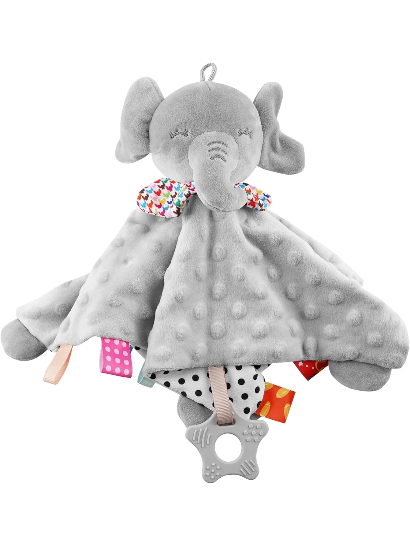 Elephant Baby Comforter Blanket Soft Soothe Rattle Toy for Toddlers
