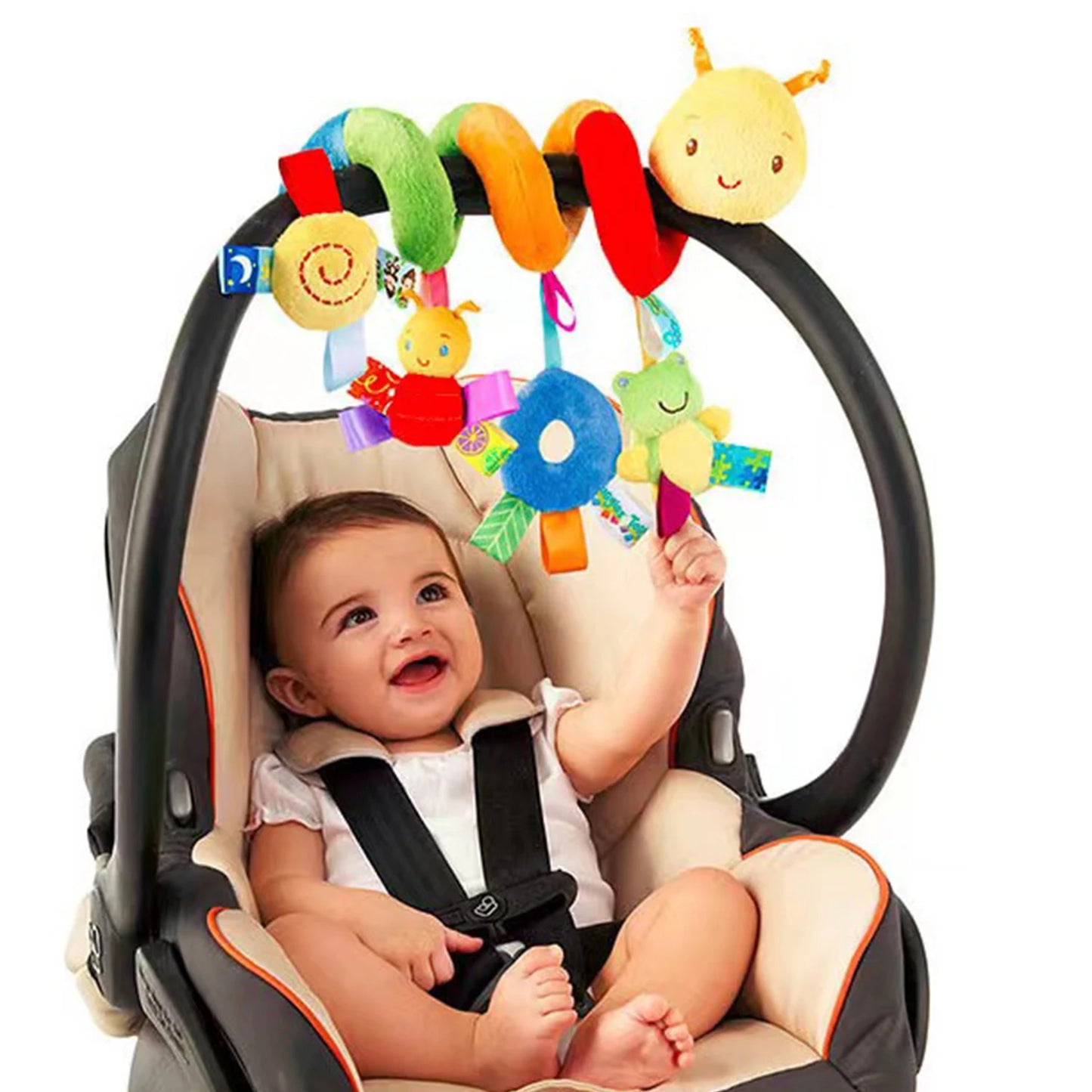 12 Styles Baby Stroller Hanging Plush Bell Cartoon Bed Toy Multifunctional
