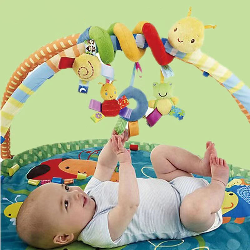 12 Styles Baby Stroller Hanging Plush Bell Cartoon Bed Toy Multifunctional