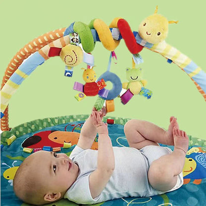 12 Styles Baby Stroller Hanging Plush Bell Cartoon Bed Toy Multifunctional