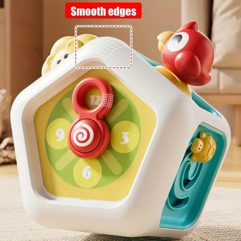 Baby Busy Board Cube Montessori Sensory Activity Toy Fine Motor Skills