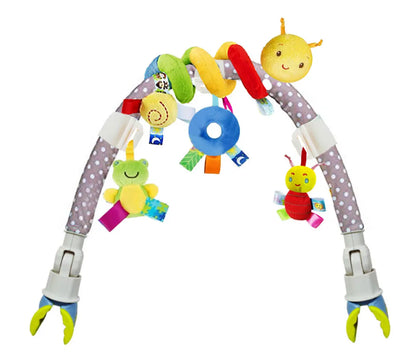 12 Styles Baby Stroller Hanging Plush Bell Cartoon Bed Toy Multifunctional