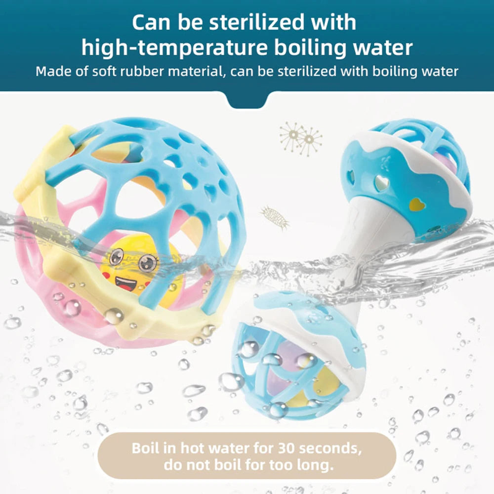 Baby Rattle Sensory Fine Motor Toy 3-12 Months