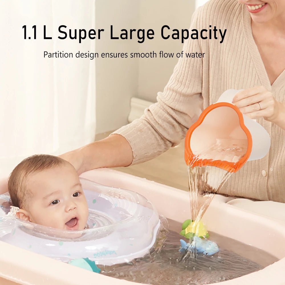 Baby Bath Rinse Cup Newborn Shower Hair Washing Cup Bath Tool