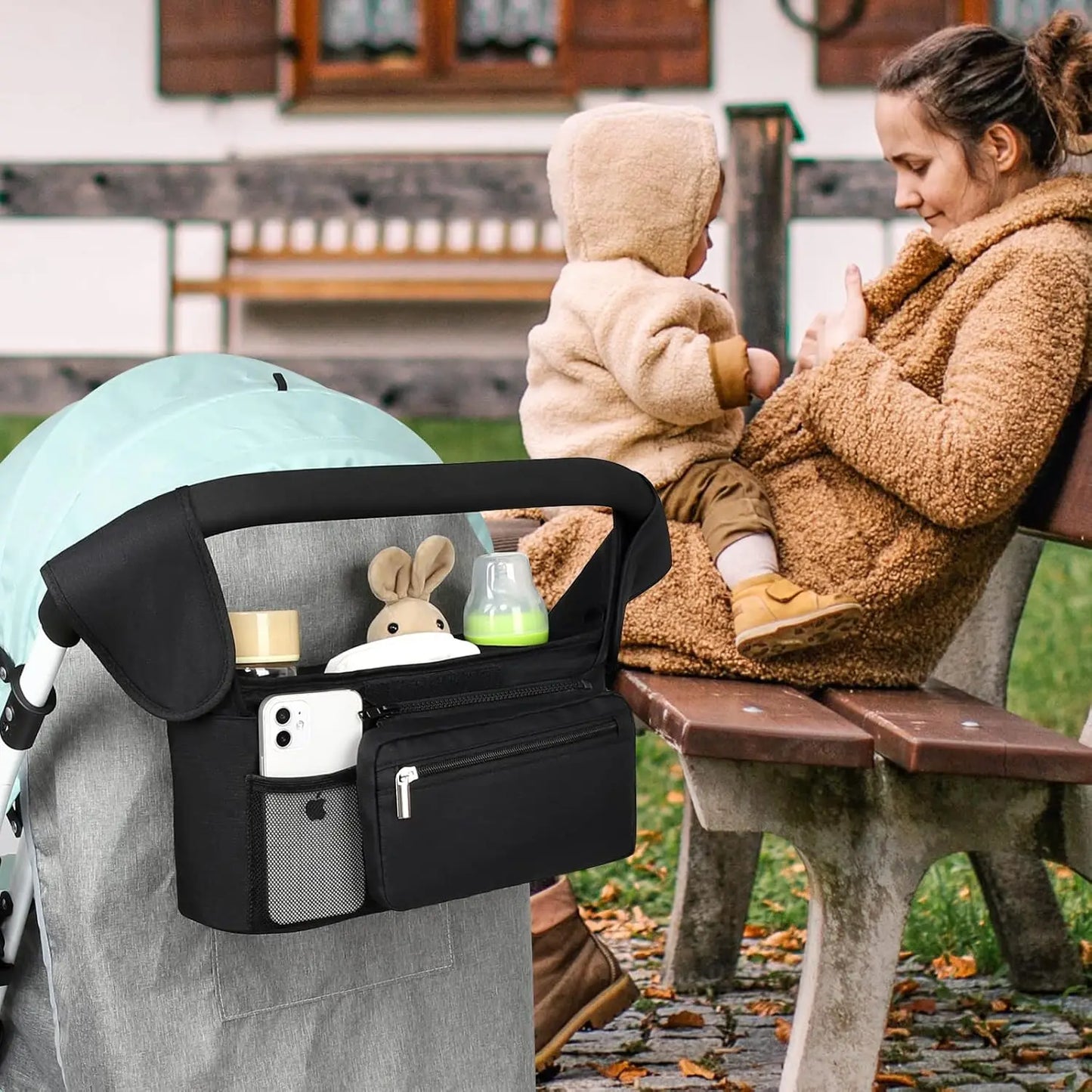 Large Capacity Baby Stroller Hanging Bag Mummy Organizer