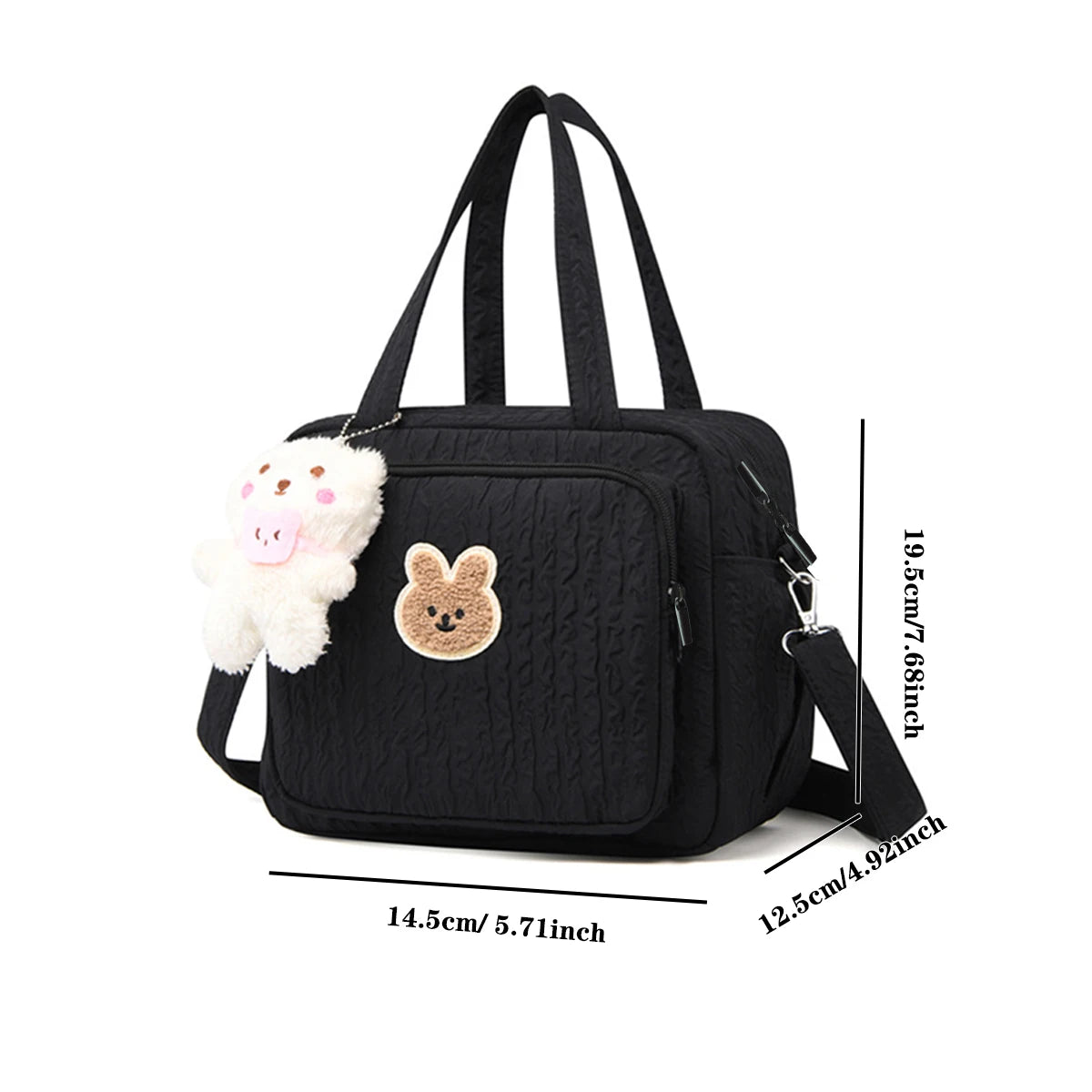 Baby Diaper Tote Bag Cute Crossbody Mommy Travel Bag