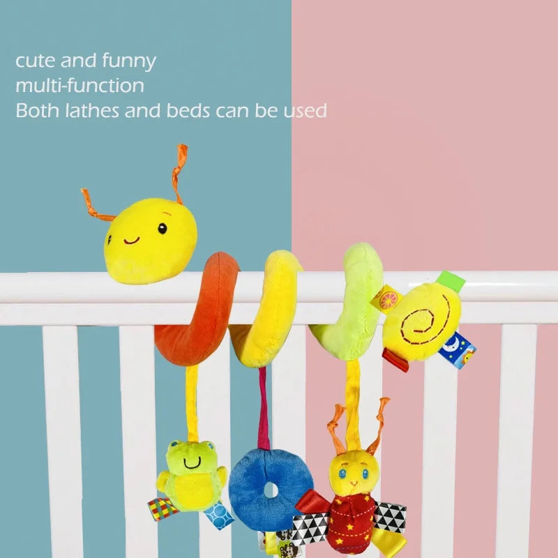 12 Styles Baby Stroller Hanging Plush Bell Cartoon Bed Toy Multifunctional