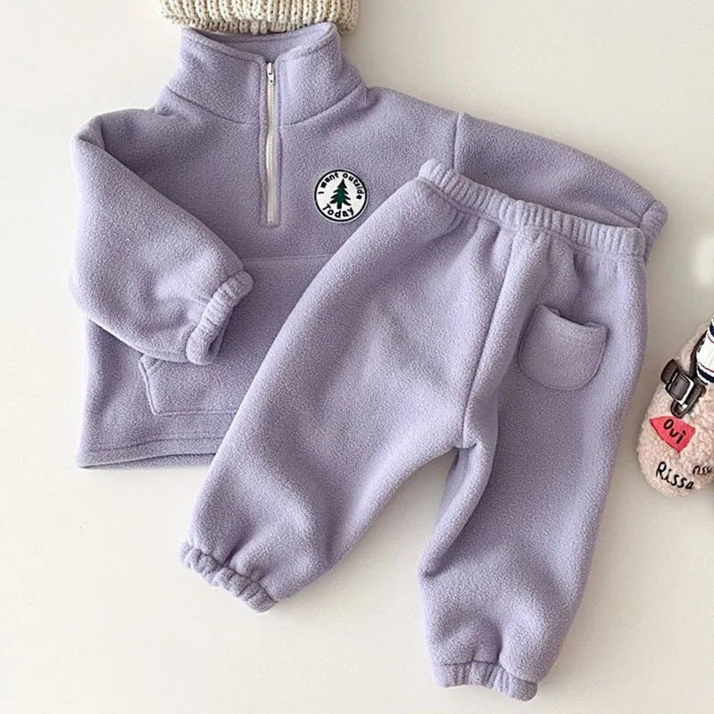 Baby Boys Girls Clothes Set Cotton Sweatshirt+Pants 2PCS