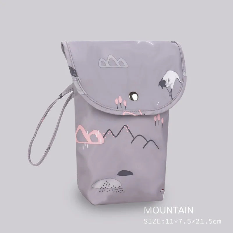 Waterproof Reusable Baby Diaper Bag Large Capacity Mommy Handbag