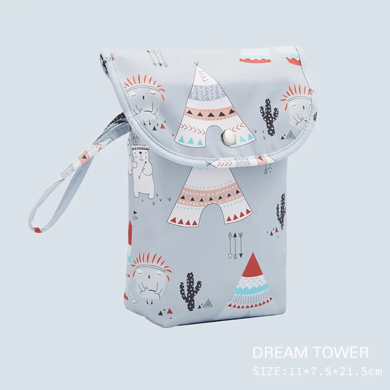 Waterproof Reusable Baby Diaper Bag Large Capacity Mommy Handbag