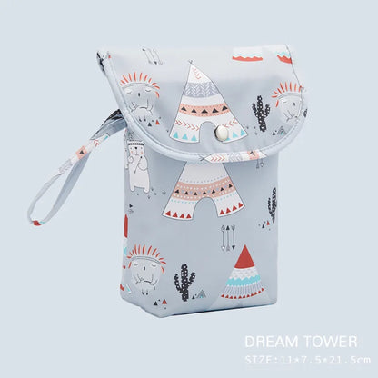 Waterproof Reusable Baby Diaper Bag Large Capacity Mommy Handbag
