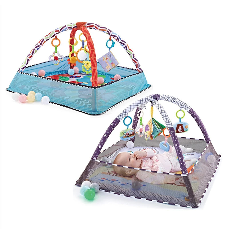 Baby Crawling Game Blanket Fitness Frame Educational Play Mat