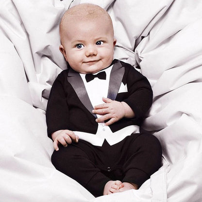 Baby Boy Cotton Formal Romper Spring Autumn 0-24M