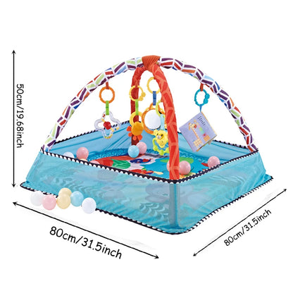 Baby Crawling Game Blanket Fitness Frame Educational Play Mat