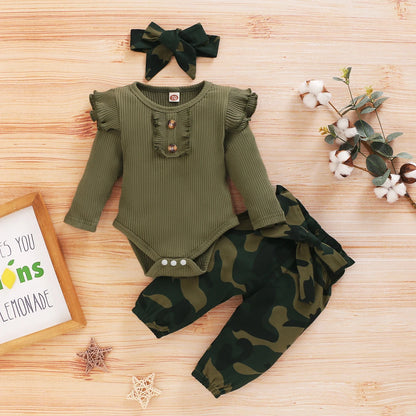 Baby Clothing Set 2PCS Boys Girls Fleece Hooded Top Pants Tracksuit