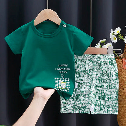 Kids Clothing Set Baby T-Shirt Shorts Summer Cotton Casual Outfit