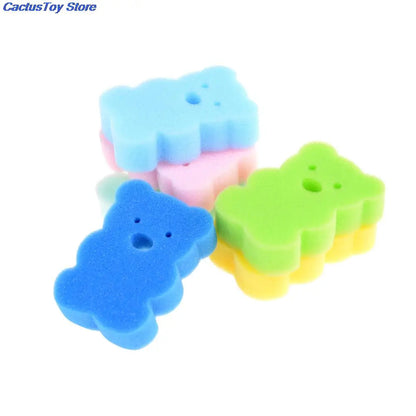 Baby Shower Bath Brush Sponge Set Infant Bathing Accessories